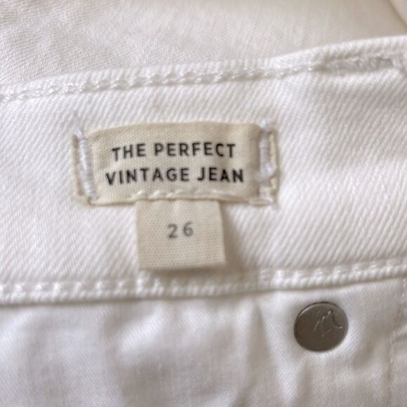Madewell NWT Perfect Vintage Jeans Size 26 High Rise Tile White - Picture 13 of 14